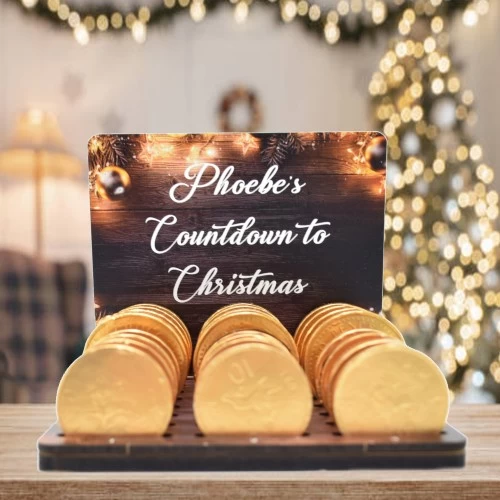 Personalised Printed Chocolate Coin Advent Calendar